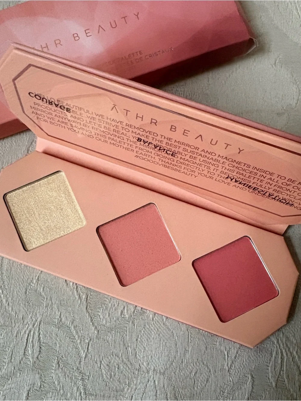 Athr Beauty Crystal Charged Cheek Blush Palette in Amber BNIB